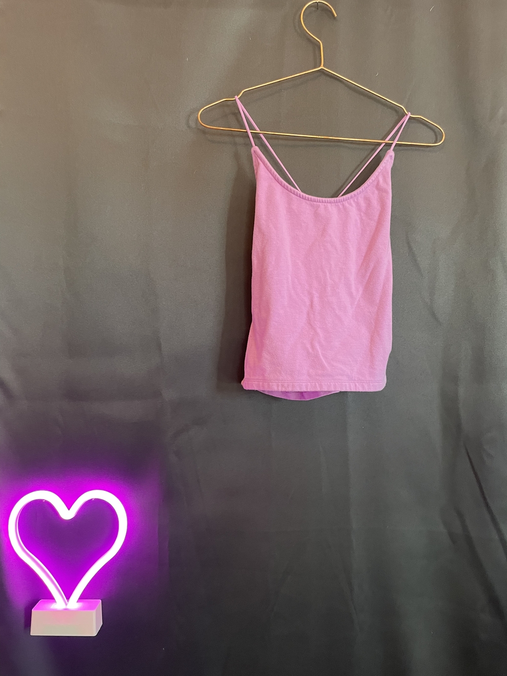 American Eagle Outfitters Pink Double Spaghetti-Strap Cami